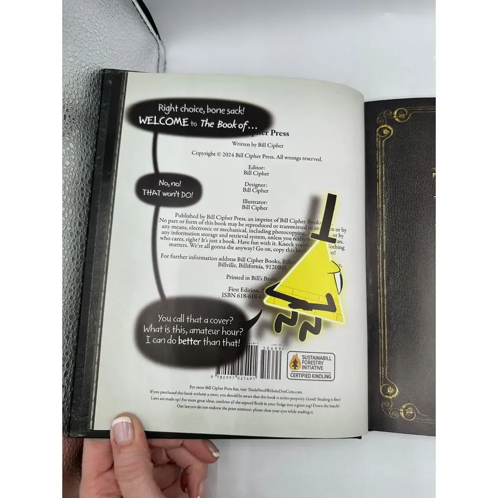 The Book of Bill 2024 Hardcover Alex Hirsch Bill Cipher No Dust Jacket